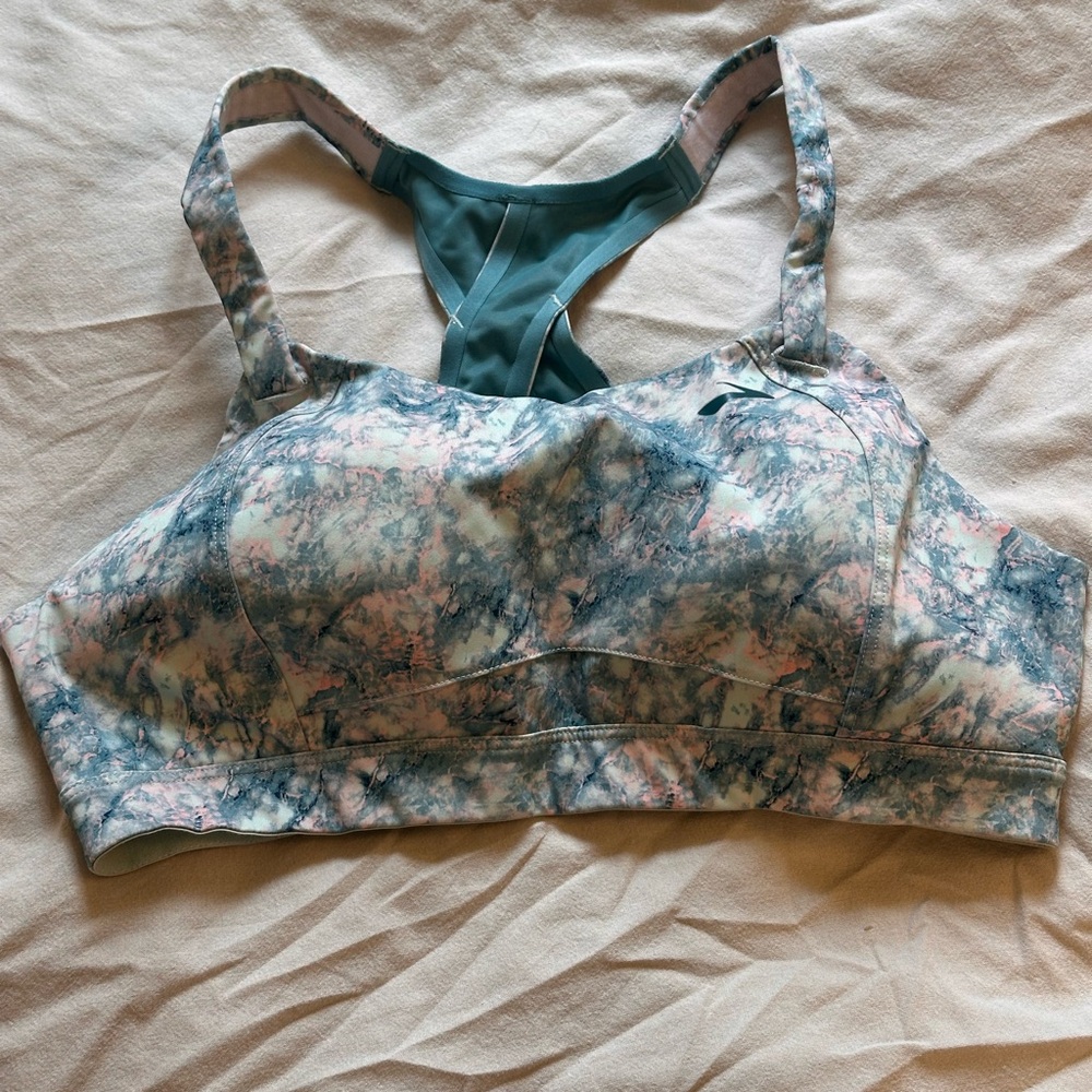 Brooks Uplift Cross Back Sports Bra Running Training Moulded Cup Multi - Large